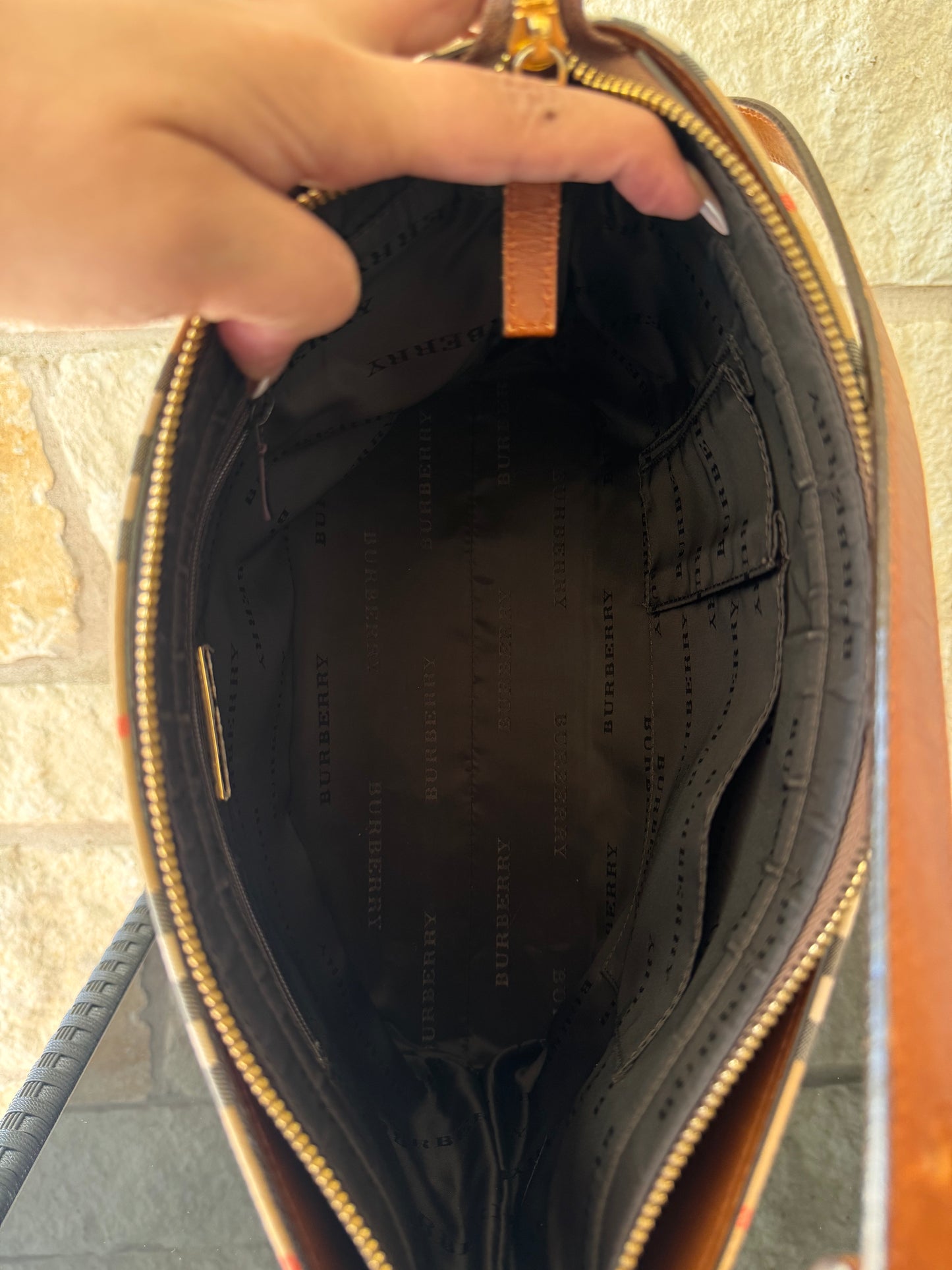 Burberry Nova Check Shoulder Bag