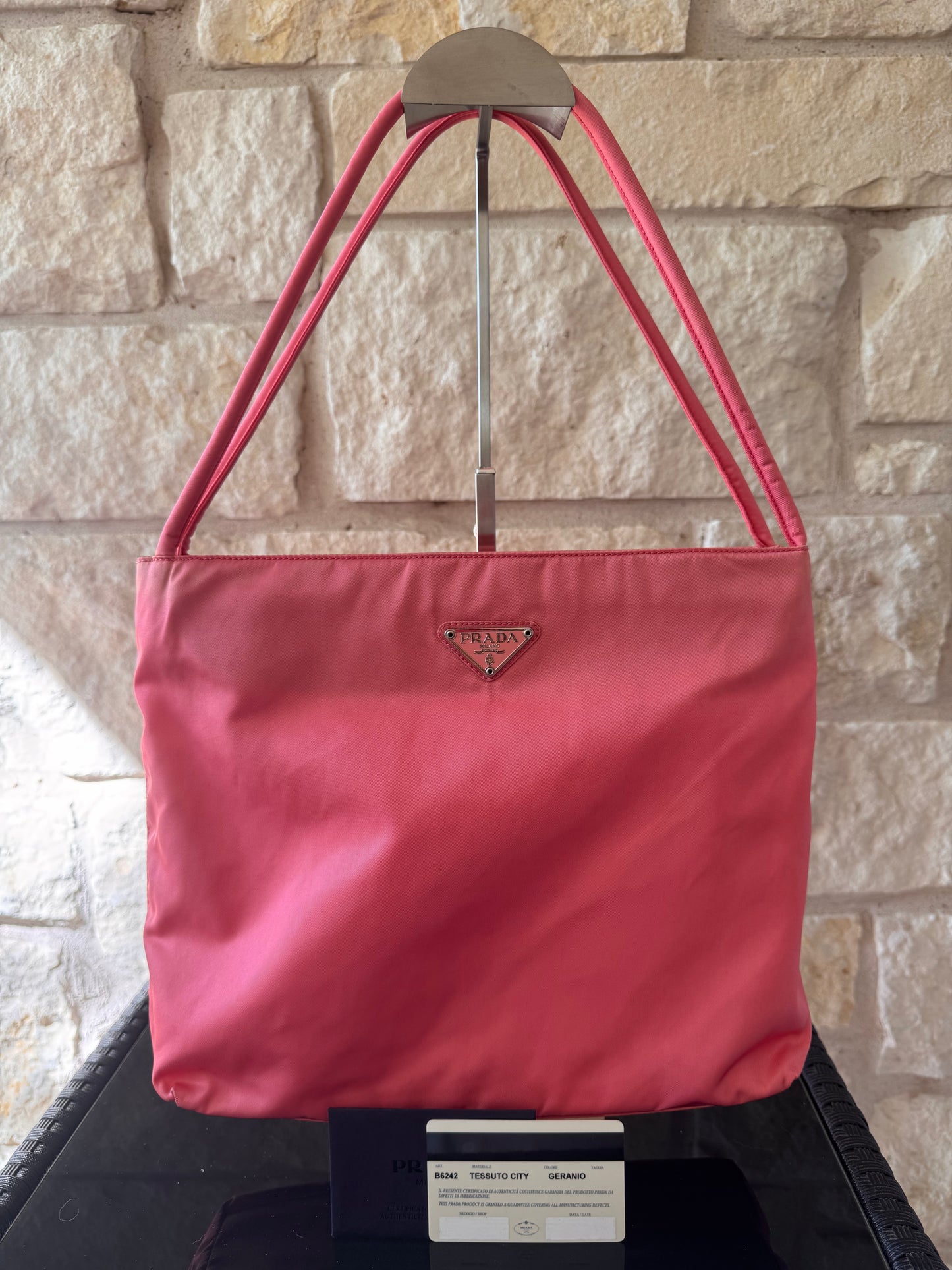 Prada Pink Tessuto Shoulder Bag