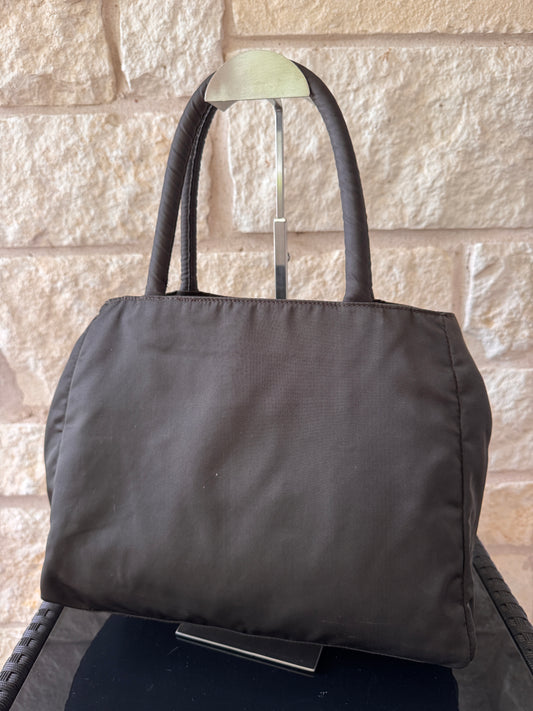 Prada Green Tessuto Nylon City Tote