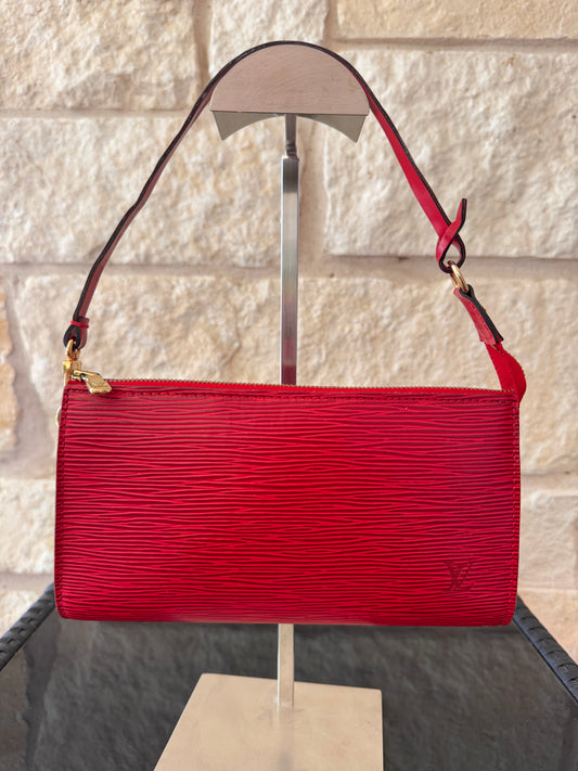 Louis Vuitton Red Epi Pochette