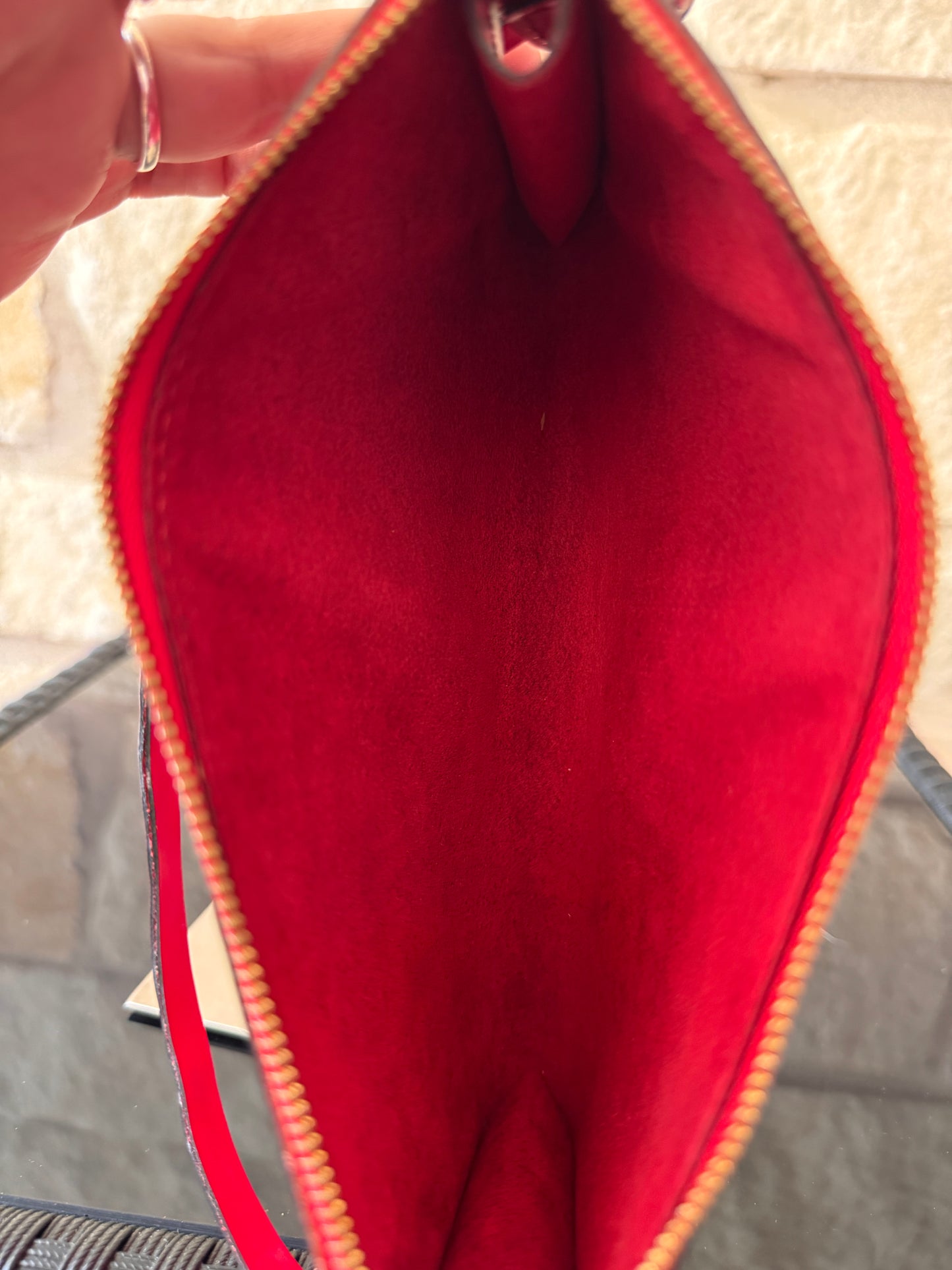 Louis Vuitton Red Epi Pochette