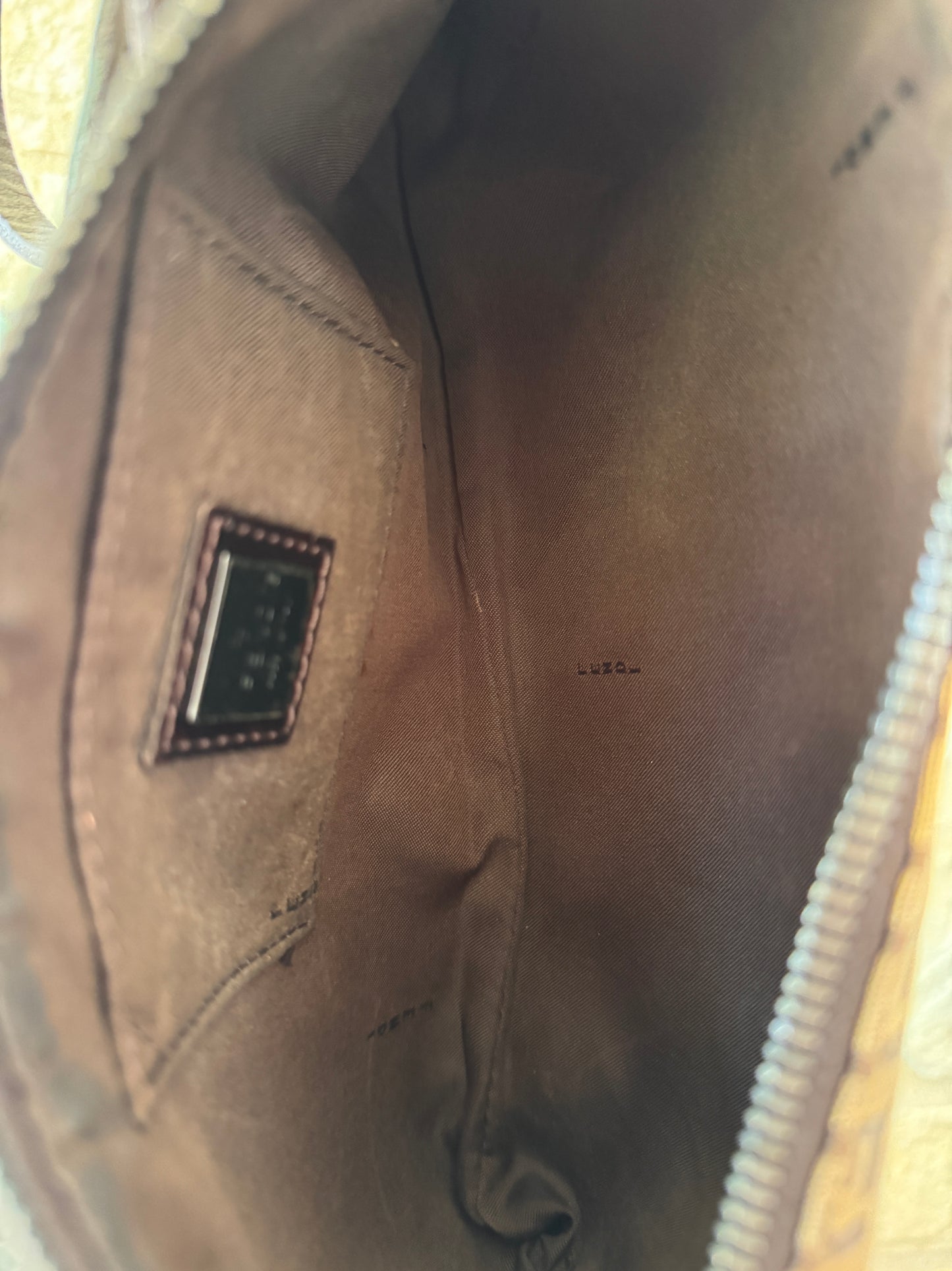 Fendi Zucca Canvas Pochette Crossbody