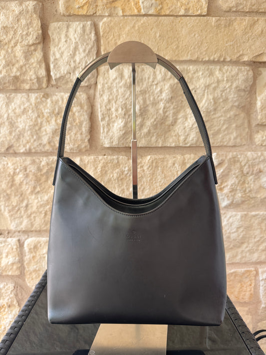 Gucci Tom Ford 1997 Metal Handle Hobo Bag