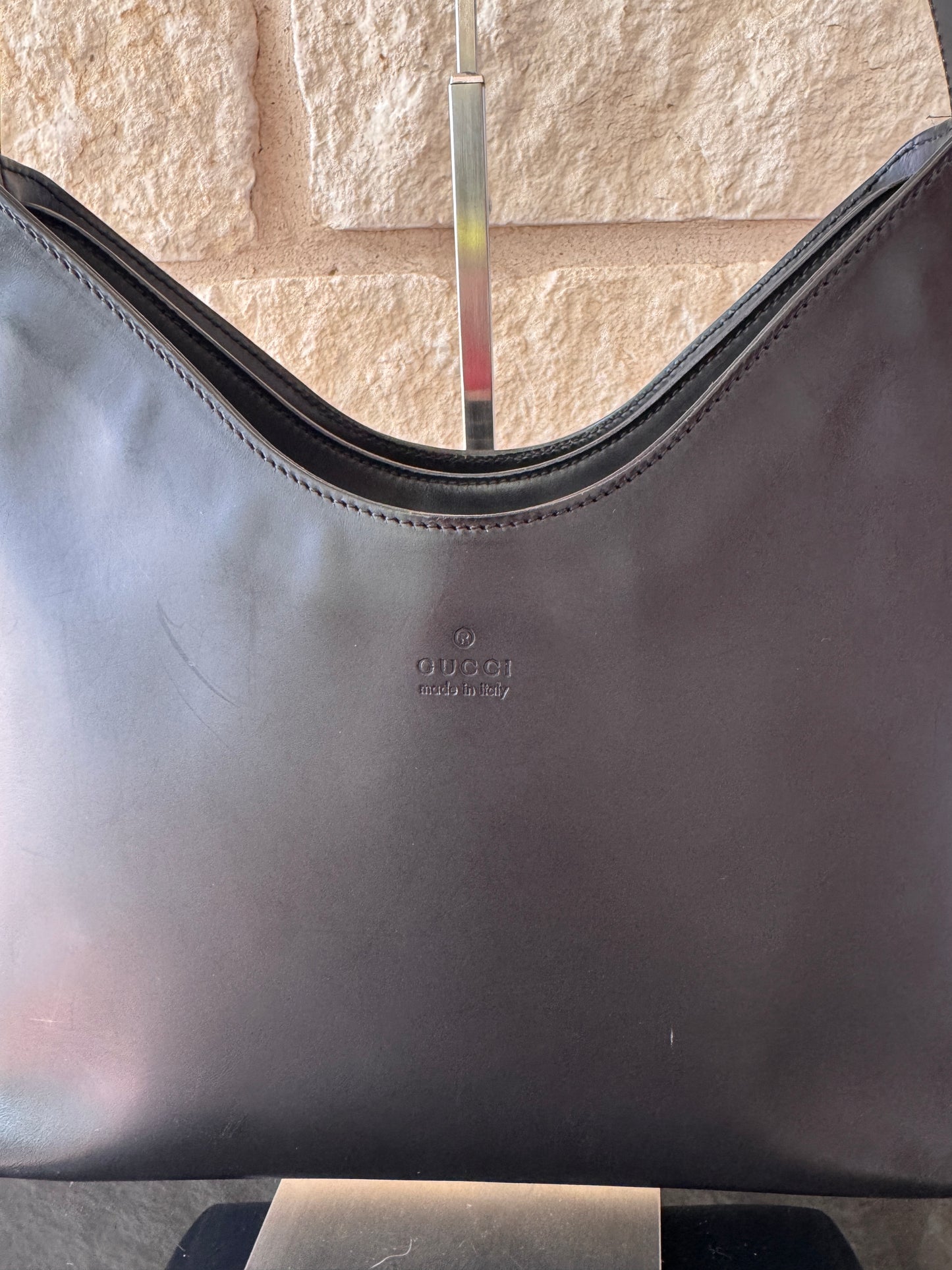 Gucci Tom Ford 1997 Metal Handle Hobo Bag