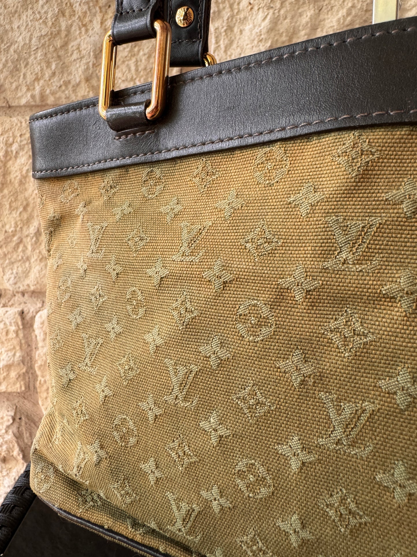 Louis Vuitton Monogram Green Mini Lin Lucille PM