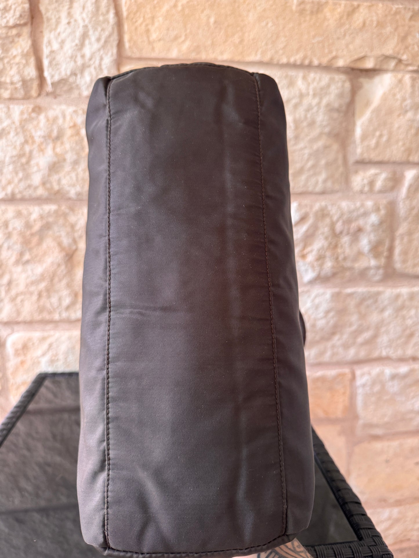 Prada Green Tessuto Nylon City Tote