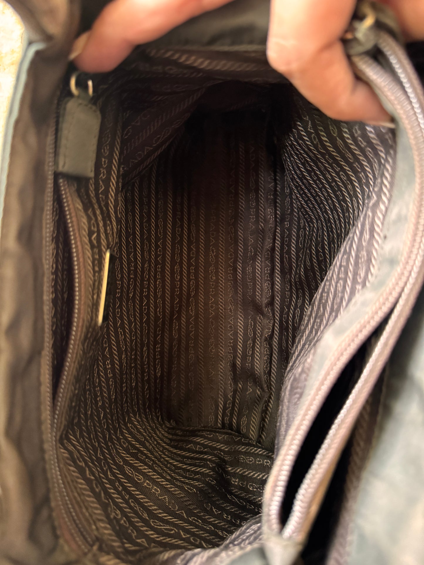 Prada Green Tessuto Nylon City Tote