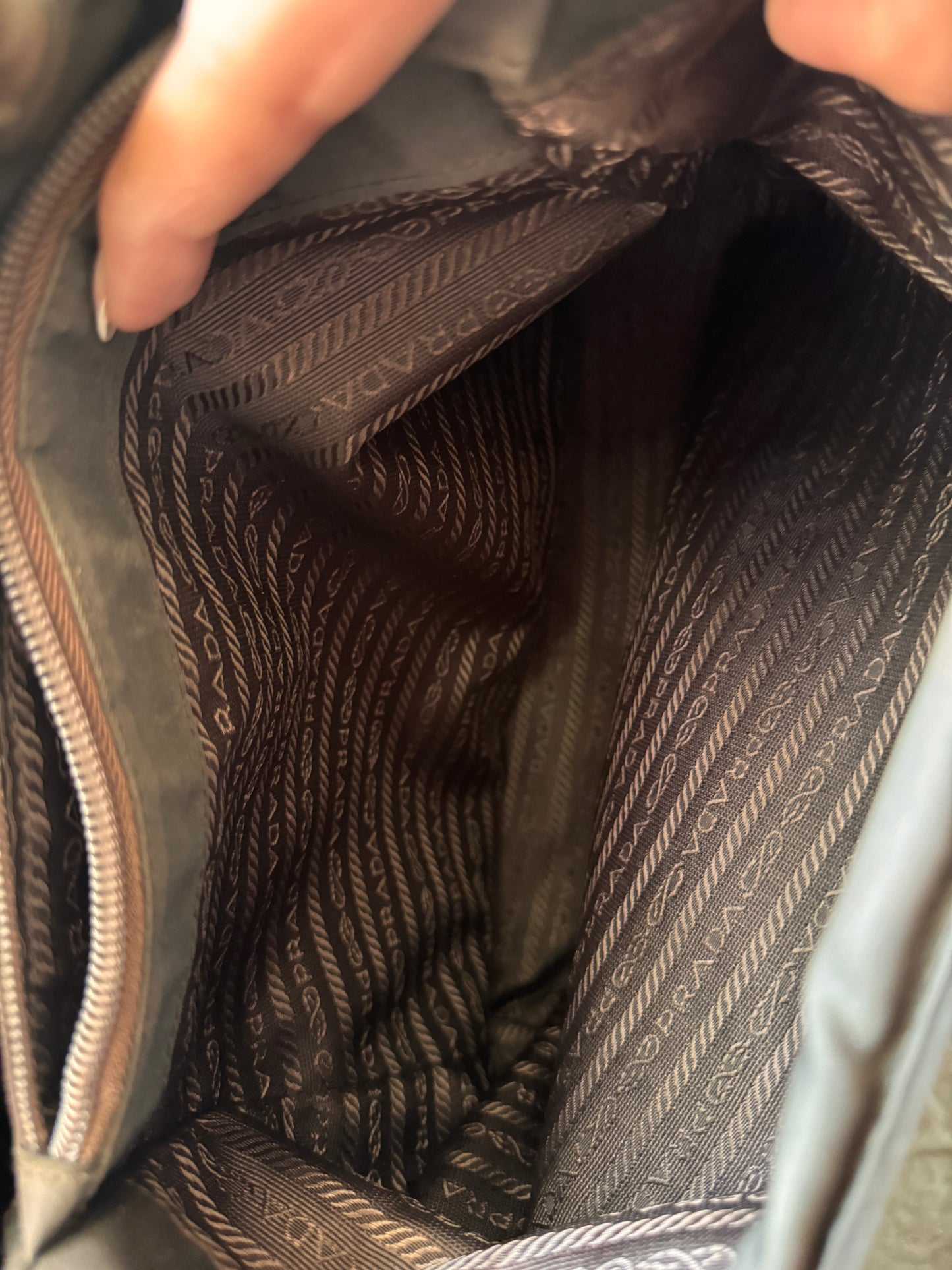 Prada Green Tessuto Nylon City Tote