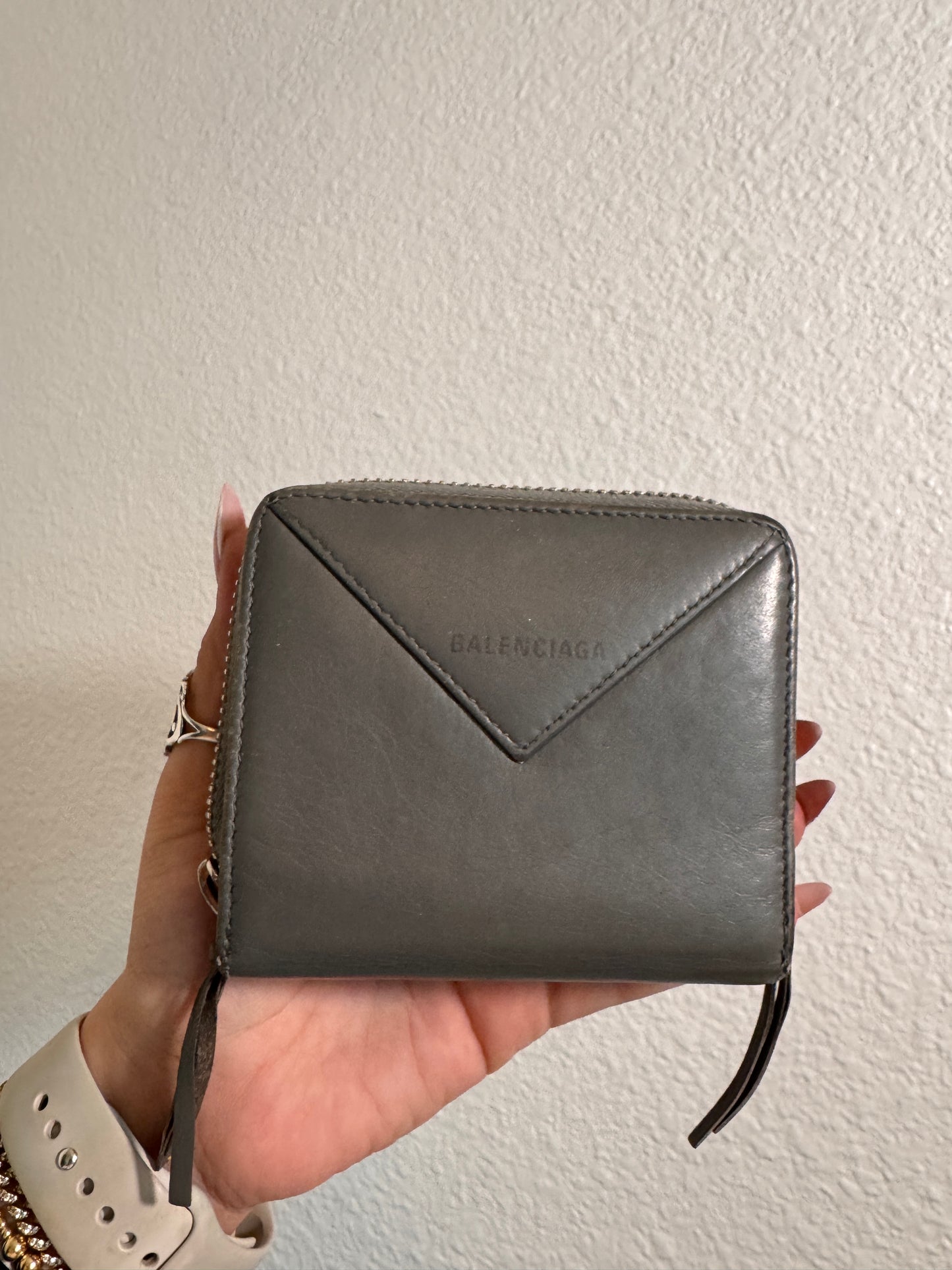 Balenciaga Envelope Compact Zip Wallet
