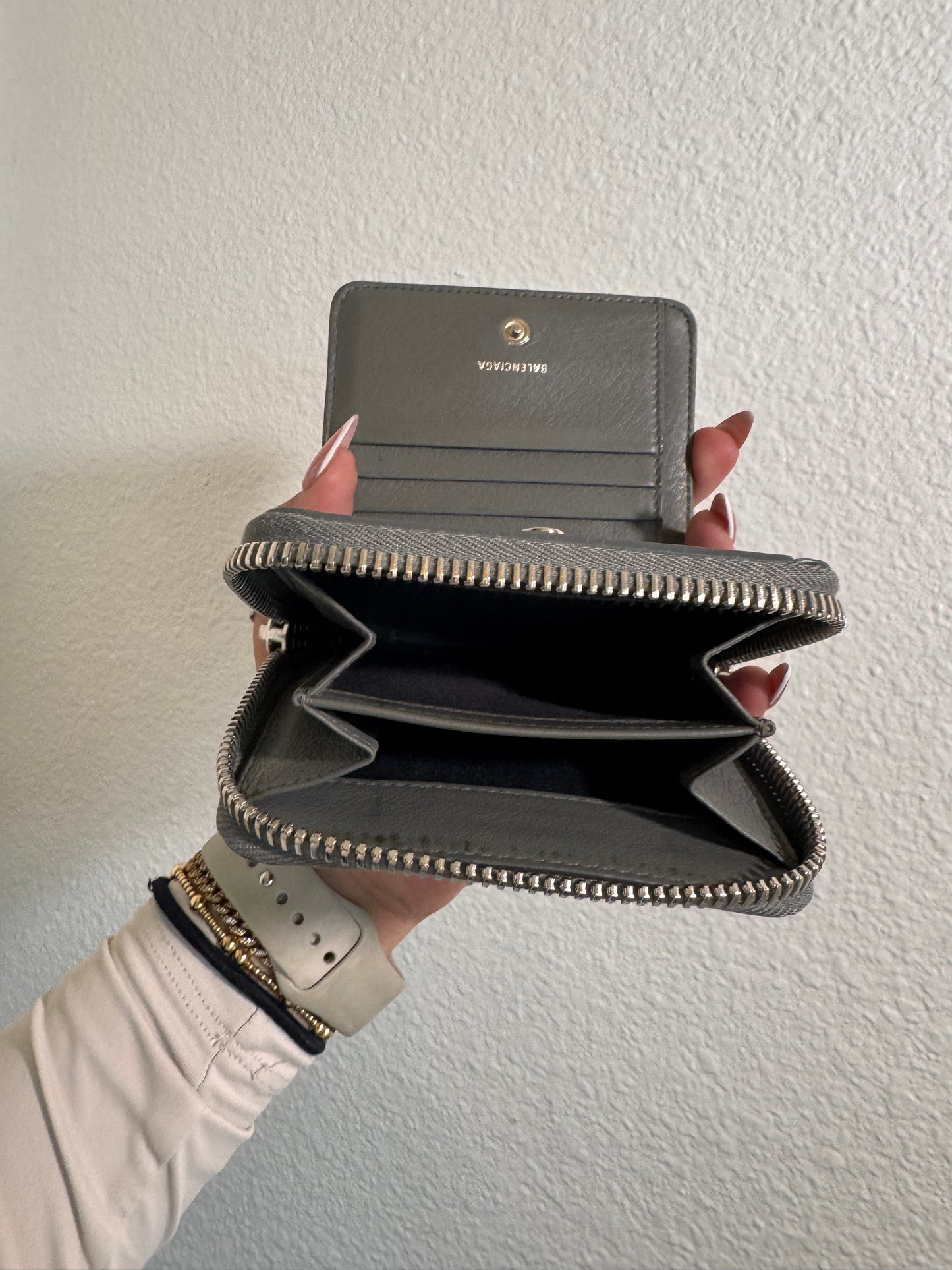 Balenciaga Envelope Compact Zip Wallet