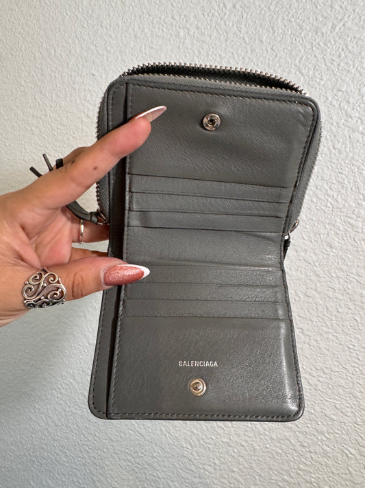 Balenciaga Envelope Compact Zip Wallet